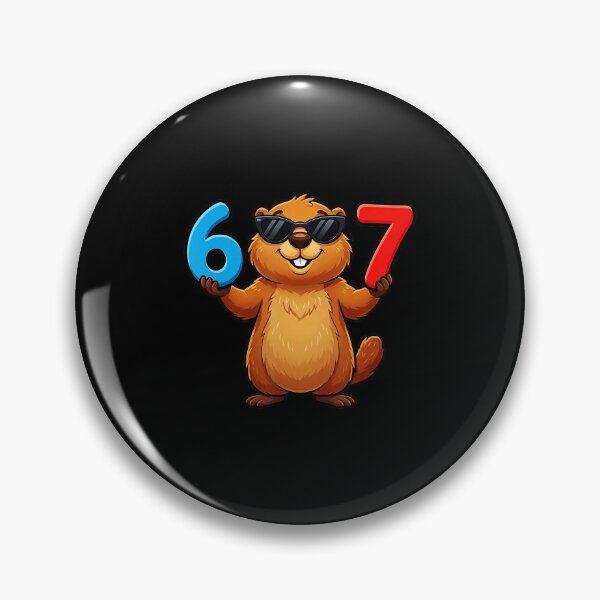 Item preview, Six Seven Cool Beaver Funny Number 67 Cartoon designed and sold by gladysenglish.