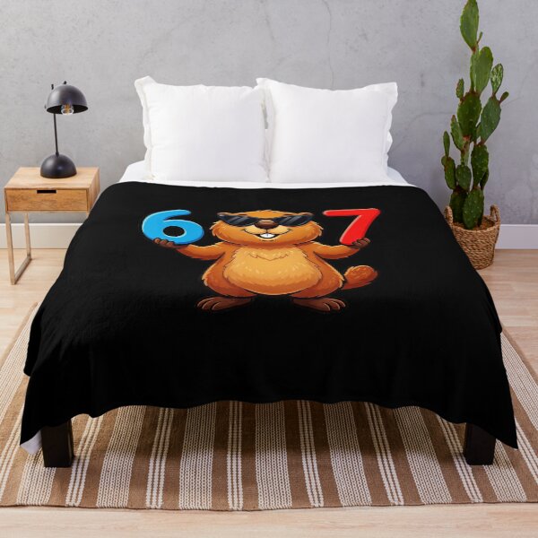 Item preview, Six Seven Cool Beaver Funny Number 67 Cartoon designed and sold by gladysenglish.
