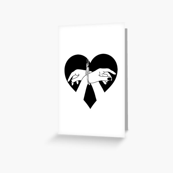 Heart tied hands Greeting Card