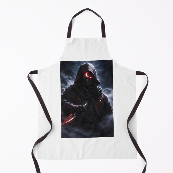 Item preview, Dark Hooded Assassin with Glowing Red Eyes – Shadow Warrior Art designed and sold by Anshugoyal.