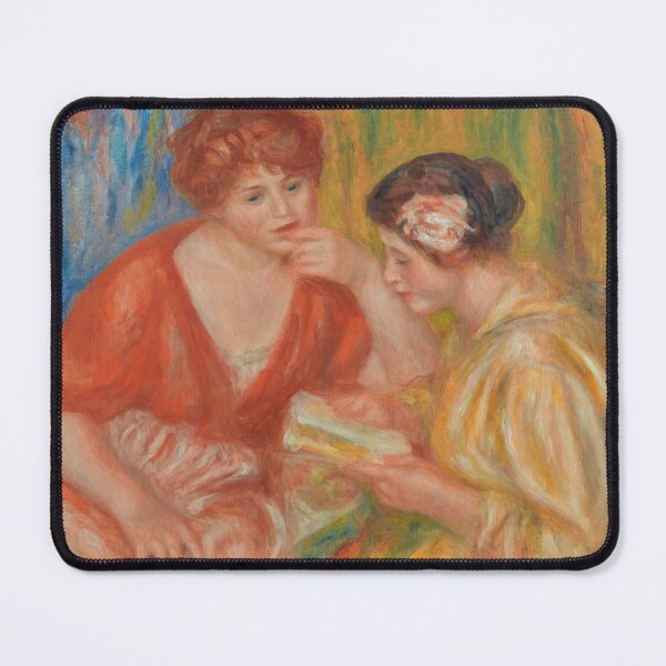 Item preview, La Lecture Deux Femmes Aux Corsages Rouge Et Rose by Renoir: Impressionist Poster designed and sold by artofuniverse.