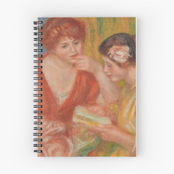 Item preview, La Lecture Deux Femmes Aux Corsages Rouge Et Rose by Renoir: Impressionist Poster designed and sold by artofuniverse.