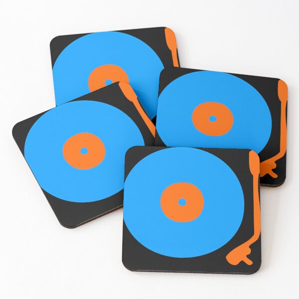 Item preview, Blue Orange Vinyl Record Turntable  designed and sold by ghastlyart.