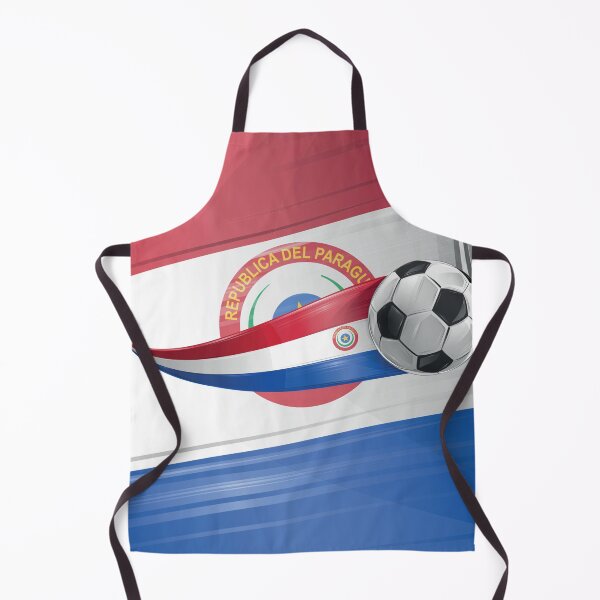 Item preview, A realistic soccer ball featuring the red, white, and blue colors of the Paraguay flag, rendered as a clean  designed and sold by Doomko.
