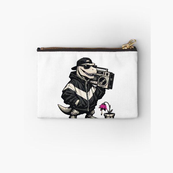 Item preview, Radical Rex Retro 90s Streetwear Dinosaur Extinction Is Temporary Aesthetic Boombox Graphic Art by Vivaan Studio designed and sold by Vivaan Studio.
