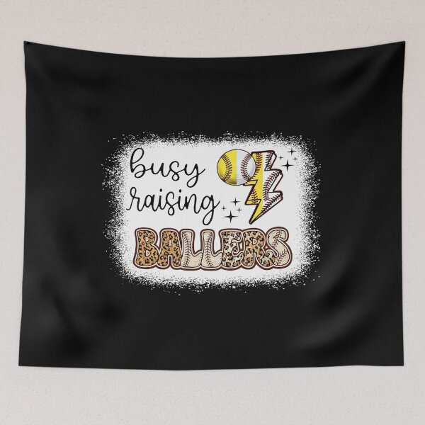 Item preview, Busy Raising Ballers Baseball Mom designed and sold by KIROSALS.