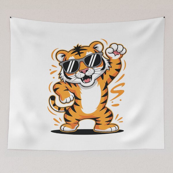 Item preview, Cool Tiger Wearing Sunglasses Funny Tiger Lover Design designed and sold by kiralynstration.