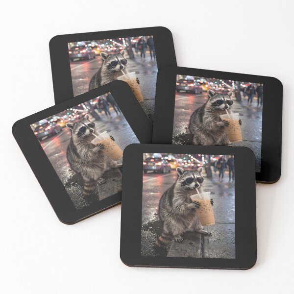 Item preview, Raccoon Iced Coffee designed and sold by Szekeresrenato.