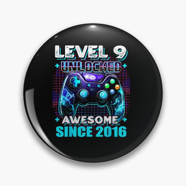 Item preview, Level 9 Unlocked Awesome Since 2016 Gaming Birthday designed and sold by FGTV2021.
