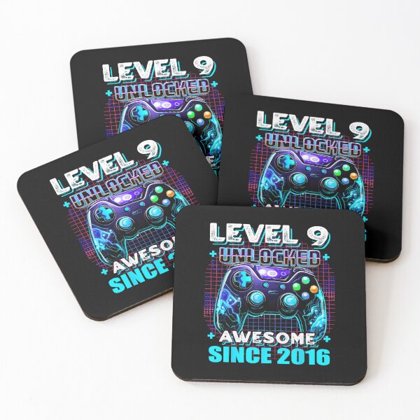 Item preview, Level 9 Unlocked Awesome Since 2016 Gaming Birthday designed and sold by FGTV2021.