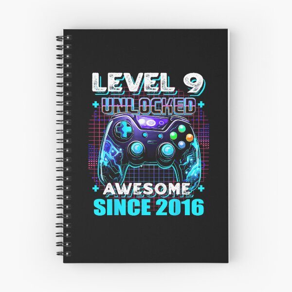Item preview, Level 9 Unlocked Awesome Since 2016 Gaming Birthday designed and sold by FGTV2021.