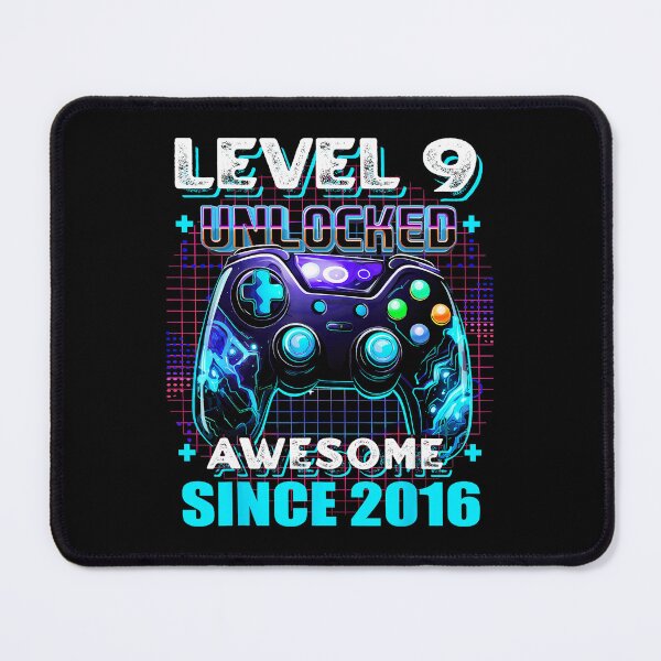 Item preview, Level 9 Unlocked Awesome Since 2016 Gaming Birthday designed and sold by FGTV2021.