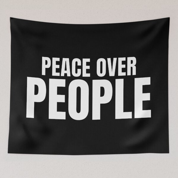 Item preview, Peace Over People – Introvert Lifestyle Quote Design designed and sold by PixelPlush.