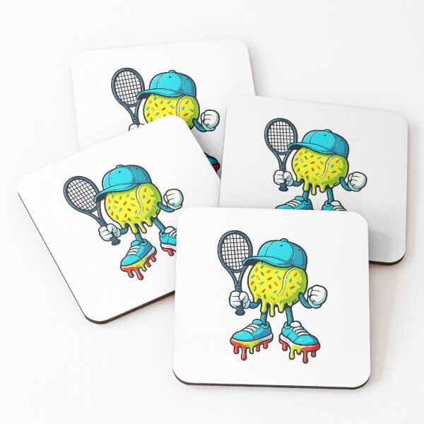 Item preview, Melting Tennis Ball Cartoon Street Art Character designed and sold by WayTBeenkenArt.