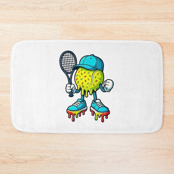 Item preview, Melting Tennis Ball Cartoon Street Art Character designed and sold by WayTBeenkenArt.