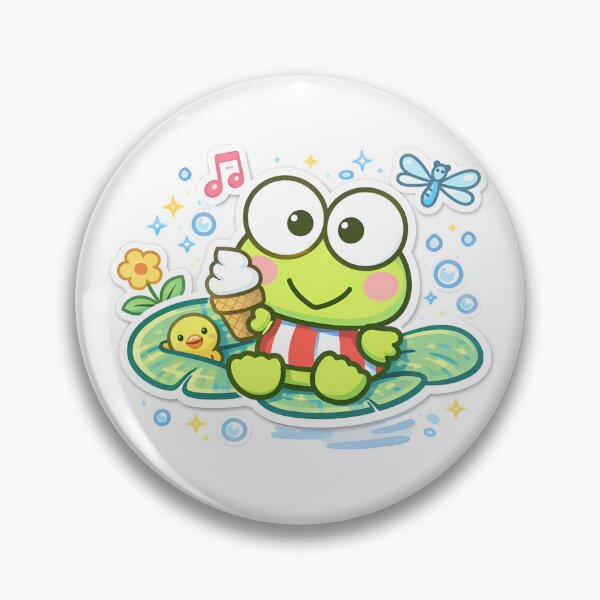 Item preview, Keroppi and friends eating ice cream designed and sold by Mich.shop.