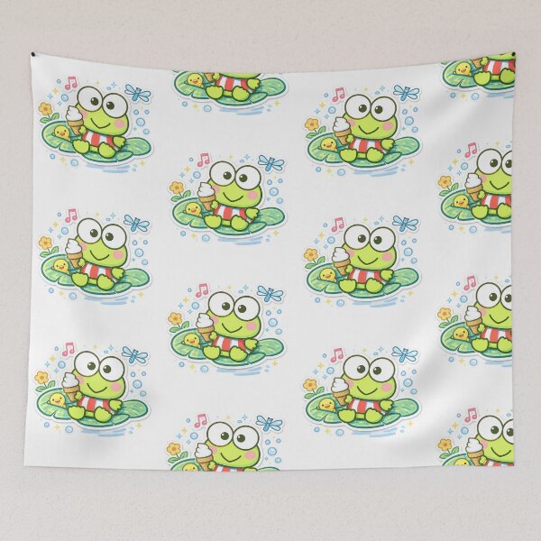 Item preview, Keroppi and friends eating ice cream designed and sold by Mich.shop.