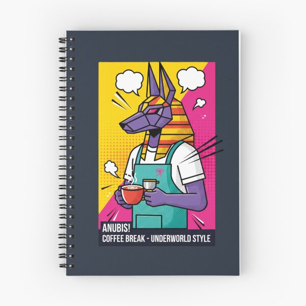 Item preview, Anubis Pop Art - The Neon Underworld Coffee Break designed and sold by codex antique.
