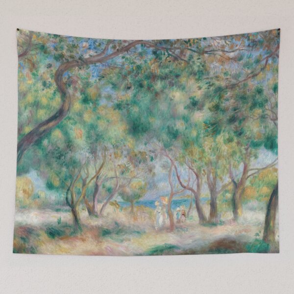Item preview, La Promenade Au Bord De La Mer by Pierre-Auguste Renoir: Impressionist Coastal Print designed and sold by artofuniverse.