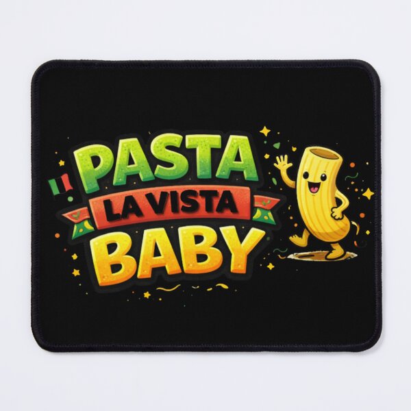 Item preview, Pasta La Vista Baby Funny Pasta Pun designed and sold by LitlCalmStudio.