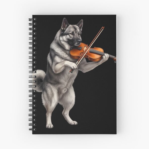 Item preview, Norwegian Elkhound Playing Viloin Player Violinist Dog Lover designed and sold by TerryConnells.