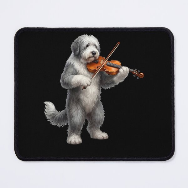 Item preview, Old English Sheepdog Playing Viloin Player Violinist Dog Lover designed and sold by TerryConnells.