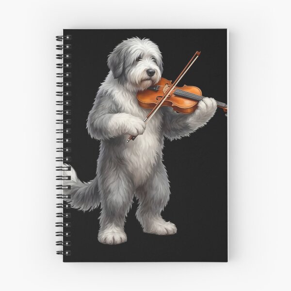 Item preview, Old English Sheepdog Playing Viloin Player Violinist Dog Lover designed and sold by TerryConnells.