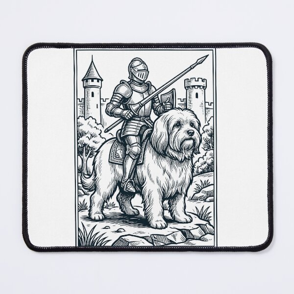 Item preview, Vintage Knight Maltese Rider Grimdark Medieval Dog Lover designed and sold by DoodleTortle.