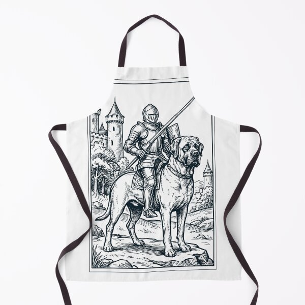 Item preview, Vintage Knight Mastiff Rider Grimdark Medieval Dog Lover designed and sold by DoodleTortle.