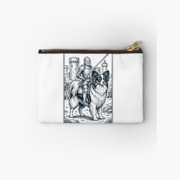 Artikelvorschau, Vintage-Ritter, Papillonreiter, düsterer mittelalterlicher Hundeliebhaber entworfen und verkauft von DoodleTortle.