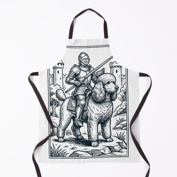 Item preview, Vintage Knight Poodle Rider Grimdark Medieval Dog Lover designed and sold by DoodleTortle.