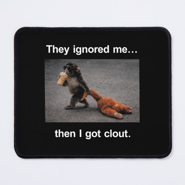 Item preview, Baby Monkey Punch Drinking Iced Coffee Meme, they ignored me...then i got clout designed and sold by borenclolahroy.