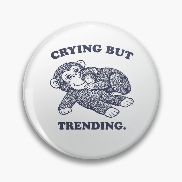 Item preview, Punch Monkey Crying but Trending Funny Meme designed and sold by borenclolahroy.
