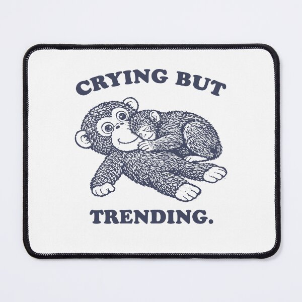Item preview, Punch Monkey Crying but Trending Funny Meme designed and sold by borenclolahroy.