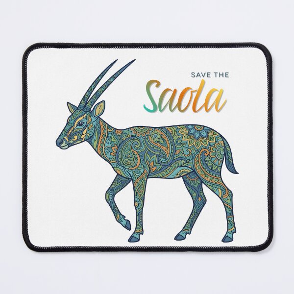 Item preview, Save the Saola – Rare Asian Unicorn Wildlife Conservation Design designed and sold by ArcticFoxStudio.