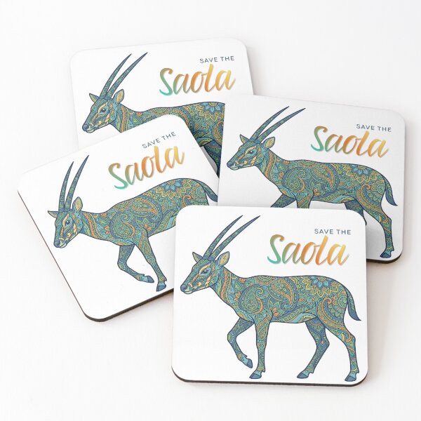 Item preview, Save the Saola – Rare Asian Unicorn Wildlife Conservation Design designed and sold by ArcticFoxStudio.