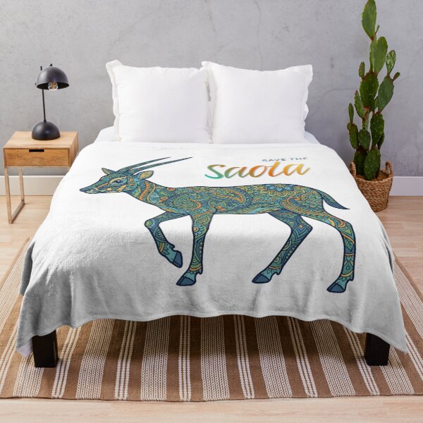 Item preview, Save the Saola – Rare Asian Unicorn Wildlife Conservation Design designed and sold by ArcticFoxStudio.