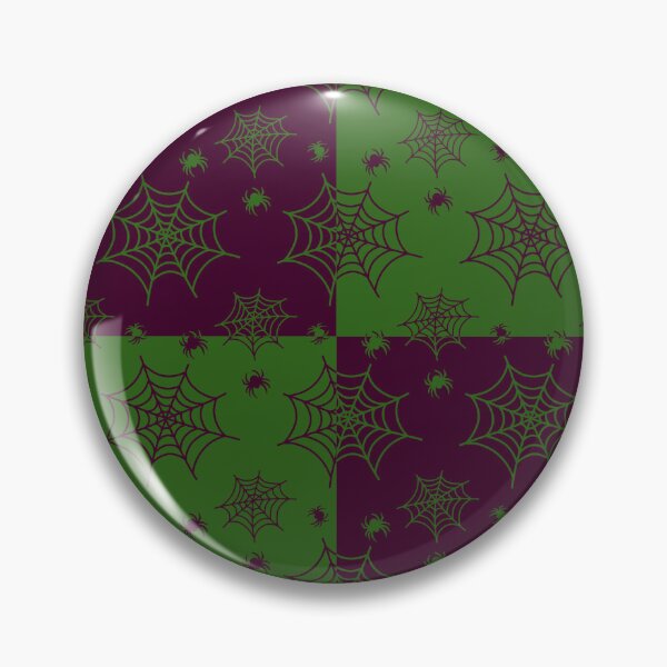 Item preview, Amethyst and forest green interchange web pattern designed and sold by serenebookworm.