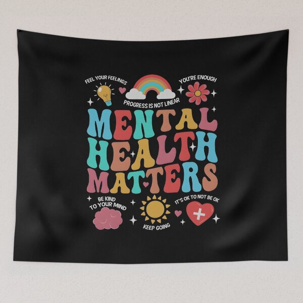 Item preview, Vibrant Rainbow Mental Health Matters designed and sold by Szekeresrenato.