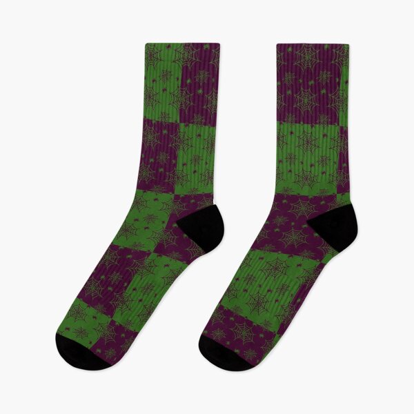 Item preview, Amethyst and forest green interchange web pattern designed and sold by serenebookworm.