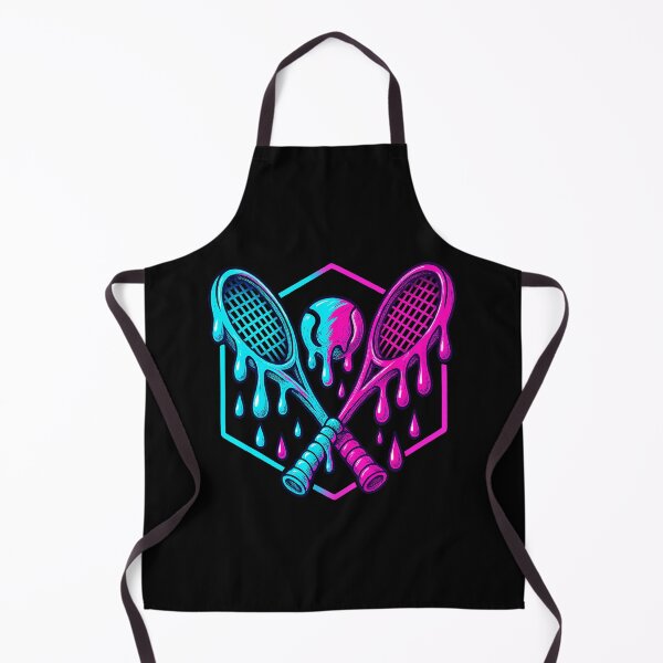 Item preview, Drippy Tennis Rackets Neon Street Style Illustration designed and sold by WayTBeenkenArt.