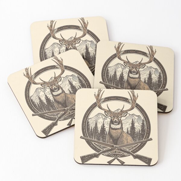 Item preview, Buck Emblem With Cross Rifles designed and sold by Hayes Printology.