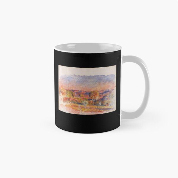 Item preview, Landscape by Pierre-Auguste Renoir: Warm Impressionist Hillside Poster designed and sold by artofuniverse.