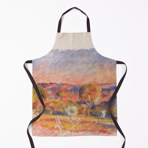 Item preview, Landscape by Pierre-Auguste Renoir: Warm Impressionist Hillside Poster designed and sold by artofuniverse.