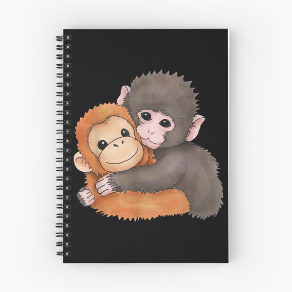 Item preview, Cute Baby Monkey Hugging Plush Toy Sweet Animal designed and sold by Nannythenimfa.