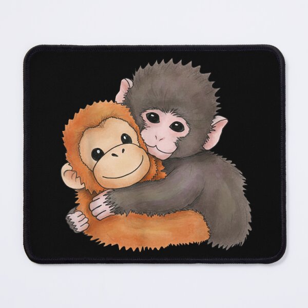 Item preview, Cute Baby Monkey Hugging Plush Toy Sweet Animal designed and sold by Nannythenimfa.