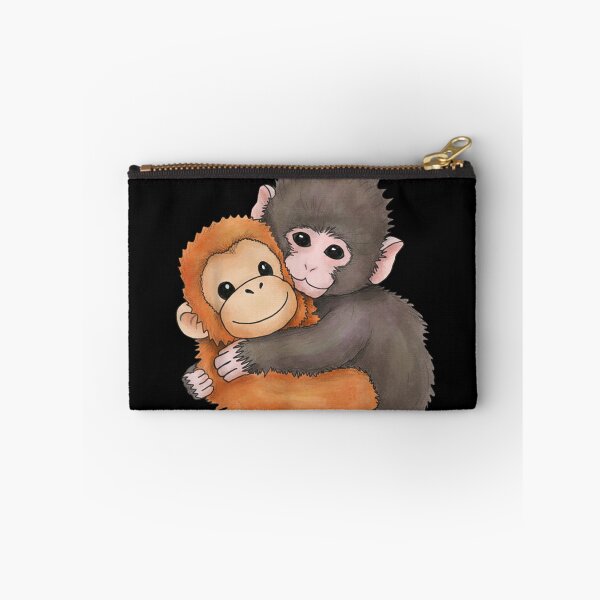 Item preview, Cute Baby Monkey Hugging Plush Toy Sweet Animal designed and sold by Nannythenimfa.