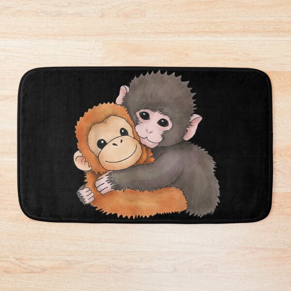 Item preview, Cute Baby Monkey Hugging Plush Toy Sweet Animal designed and sold by Nannythenimfa.