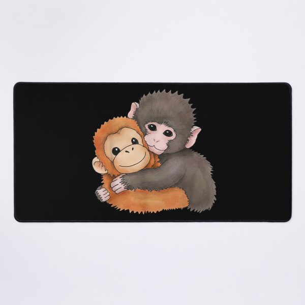 Item preview, Cute Baby Monkey Hugging Plush Toy Sweet Animal designed and sold by Nannythenimfa.