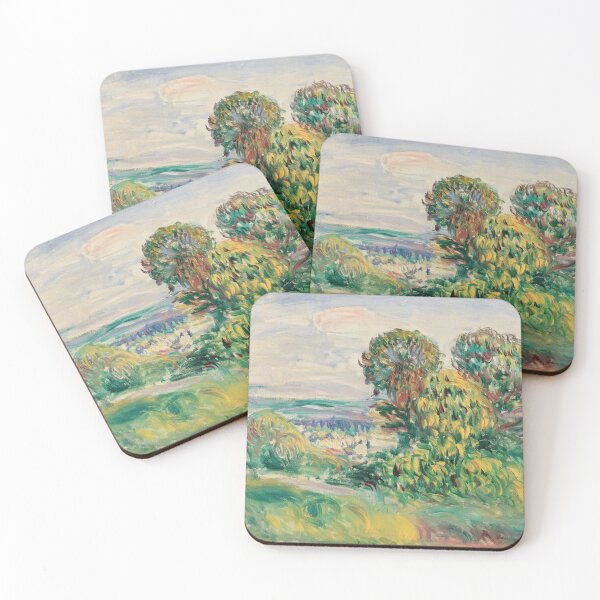 Item preview, Landscape by Pierre-Auguste Renoir: Luminous Impressionist Countryside Poster designed and sold by artofuniverse.